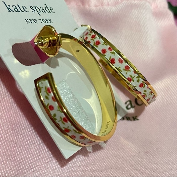 NEW KATE SPADE HOOPS EARRINGS - Picture 1 of 7